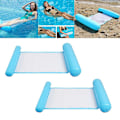 Miniatyrbilde 3 av 5: 2 stk Premium Pool Oppblåsbar Seng Water Float Lounge Flytende hengekøye