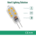 Pikkukuva 4 / 5: 12V G4 LED-polttimo, 1W vastaa 10W halogeenilamppua, 200LM välkkymätön, 10 kappaleen pakkaus