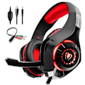 Miniatyrbild 1 av 5: Gaming-headset med brusreducerande mikrofon, over-ear-spelhörlurar