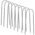 Miniatyrbillede 1 af 5: 8 stk Trampoliner Vindstake Heavy Duty U Type Skarpe Ender Sikkerhed,6 Tommer