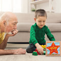 Miniatyrbild 5 av 5: Träsortering Stapling Montessorileksaker 3D-pusselblock för inlärningssortering