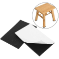 Miniatyrbilde 2 av 3: Sklisikker selvklebende gummifotputer Sort Funiture Stolputer Protector Gulvbeskyttere Square 2pcs
