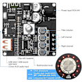 Miniatyrbild 4 av 5: Mini Bluetooth Amplifier Board Stereo - 50w+50w Audio Amplifier Board Bluetooth 5.1 Amplifier Board Photo color