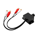 Miniatyrbillede 1 af 4: Bilstereoforstærker Regulator Bas Rca Niveau Fjernbetjening Volumenkontrolknap Universal 12v