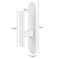 Miniatyrbillede 1 af 3: 8 stk Home Blind Cord Holder Selvklæbende Gardinkroge String Wrap Cleat Tool