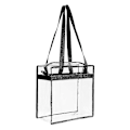 Miniatyrbild 1 av 3: Transparent väska-hållbar Pvc-plast Transparent väska med justerbart axelremshandtag