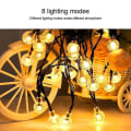 Miniatyrbillede 4 af 4: 7,5 m 50 LED'er Udendørs Solar Bubble Ball String S (varm)
