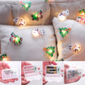 Miniatyrbilde 4 av 5: Julepynt Juletre hengende LED-lys Fargerike blinkende lys Full Star String Lights (2,5 m 20 lys)