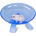 Miniatyrbild 1 av 5: Träningshjul i plast för smådjur - Silent Spinner Halkfri skiva för hamstrar Igelkottar Små husdjur Träningshjul Blue2st