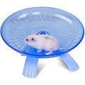 Miniatyrbillede 1 af 5: Træningshjul i plast til små dyr - Silent Spinner Non-Slip Run Disc til hamstere Pindsvin Små kæledyr Træningshjul Blue2stk
