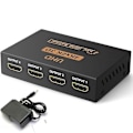 Miniatyrbillede 2 af 5: HDMI-splitter 1 ind 4 ud, et minut fire linjer 4k højopløsningsskærm 3d tv computerskærm split skærm