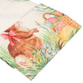 Miniatyrbilde 2 av 5: Happy Easter Bunny trykt bordløper påskeegg duk kanin stil C Style C