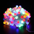 Pikkukuva 1 / 2: Globe String Lights Vedenpitävä 10 m 80 Led Lights Kytke virtalähteeseen toimivat jouluvalot Multicolor