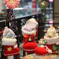Miniatyrbild 4 av 4: Julstrumpor Presenter Korg Snacks Pen Container Xmas Tree Pendant L