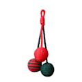 Miniatyrbillede 1 af 5: Cat Scratch Toy Inbyggd skramlande sten Reptålig husdjur Katt Hängande Sisal Scratch Ball Leksak Husdjurstillbehör Stad Red
