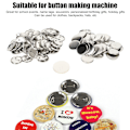 Miniatyrbillede 5 af 5: 100 Holdbare 50 mm Blank Pin Back Button Dele til DIY Badge Håndværksartikler