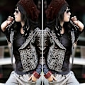 Miniatyrbilde 2 av 3: Hhcx-kvinner Vinter Varm Strikket Tykk Hekle Slouch Stretch Dame Beanie Varm Lue Brown