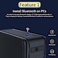 Pikkukuva 2 / 5: 5GHz langaton Wifi-sovitin Bt-vastaanotin lähetinsovitin Dual Band Antenni USB