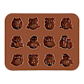 Miniatyrbillede 3 af 5: 2 Pakke Halloween Natugle Silikone Form Bageforme Bagegrej