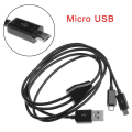 Pikkukuva 3 / 5: Kannettava USB 2.0 tyyppi A uros-kaksoismikro USB -uros jakaja Y lataustiedot