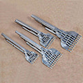 Miniatyrbilde 3 av 5: Lær håndverksverktøysett rustfritt stål hullmeisel gravering søm Punch Tools Kit 4mm