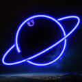 Miniatyrbillede 1 af 5: Planet Neon Skilte Led Natlys Neonlys Usb