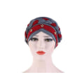 Pikkukuva 2 / 3: Kaksivärinen helmillä punottu Hijab Caps Muslim Wrap cap