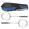 Badmintonracketset av järnlegering 2 stycken för barn och vuxna Blå