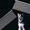 Miniatyrbillede 5 af 5: Pet Steel Kam afrundede ender Rustfrit stål Grooming Deshedding Tool