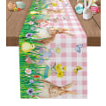 Miniatyrbilde 1 av 2: Påskehare Sommerfugl Blomst Rosa Rutet Bordløper Bryllupsfest Bordpynt Til Hjem Gave Favor Dekkematte Duk