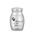 Miniatyrbillede 1 af 5: Aluminiumslegering Memorial Pet Kiste Urne - Lille Souvenir Urne S altid i mit hjerte S always in My heart
