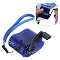 Miniatyrbild 3 av 5: Miniladdare Handvev USB Mobiltelefon Utomhus Nödcamping Vandring Edc Reseladdare Campingutrustning Överlevnadsverktyg Blue