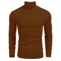 Miniatyrbilde 1 av 5: strikket turtleneck genser brun XXXL