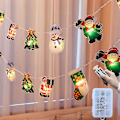 Miniatyrbillede 3 af 5: Julepynt Juletræ hængende LED-lys Farverige blinkende lys Full Star String Lights (2,5 m 20 lys)