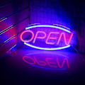 Miniatyrbild 5 av 5: Neon öppen skylt för företag, två ljuslägen, elektronisk