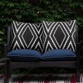 Pikkukuva 1 / 5: Ulkokäyttöön vedenpitävät Boho Throw geometriset tyynyliinat, 2 kpl