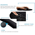 Miniatyrbild 3 av 3: Musmatta Memory Foam handled Ergonomiskt halkfri musmatta Hand