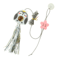 Miniatyrbild 1 av 5: Kattleksakssugkopp med hög elasticitet Rephängande Catnip Interactive Kitten Hängande Automatisk rolig leksak för inomhusstad Grey