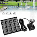 Miniatyrbillede 1 af 5: Solar Fountain Vandpumpe Power Panel Fountain Pool Havevanding 200l/t