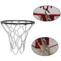 Miniatyrbillede 3 af 5: Udendørs Basketball Net, Erstatning Basketball Net, Udendørs Basketball Net, Metal Basketball Net, Standard Holdbar Galvaniseret Basketball Net Til Indoo