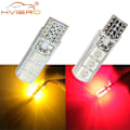Pikkukuva 1 / 5: 2x Auto Led T10 194 W5w Dc 12v Canbus 6smd 5050 Silikonikuori Led Valot Polttimo Ei Error Led Pysäköinti Sumu Takavalo Auto Auton Lamppu Yellow