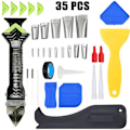 Miniatyrbild 1 av 4: Caulk Tool Kit Silikonskrapa Tätningsmedel borttagning Tool Kit Caulk Finisher Slät borttagning av injekteringsbruk