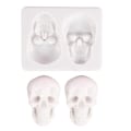 Miniatyrbillede 1 af 5: Silikone Skull Head Fondant Form Chokolade Kage Form Bageværktøj