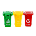 Miniatyrbild 2 av 5: Hhcx-toy Vehicles Garbage Truck&#39;s Trash Cans, 3 Pack Toy Garbage Truck Replacement Parts, Simulated Trash Can
