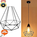 Miniatyrbilde 2 av 2: Metall Taklamper Jern Lampeskjerm Svart Retro Spisestue Soverom Hanglamp Iron Taklamper Mote Romantic Parlor Shade