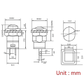 Miniatyrbilde 5 av 5: Plast Gjør-det-selv Instant Button Metal Mini Trykknapp (gul) (1 stk)