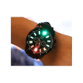Miniatyrbillede 4 af 5: Sort vandtæt Quartz Led Light Watch Med Silicon Band