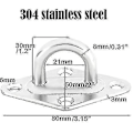 Miniatyrbild 2 av 3: 1000 Lb Heavy Duty Hammock Hanging Kit Durable Hammock Hooks