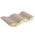 Miniatyrbild 1 av 5: Cat Scratching Board med premium scratch texturer Design krökt form Vändbar användning Slitstark skrapdyna S