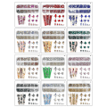 Miniatyrbilde 2 av 5: 3d Glitter Nail Art Ab/fargerik Hotfix Rhinestones Flatback Crystal Diamond Gems Multi Size12 Gird Style 10